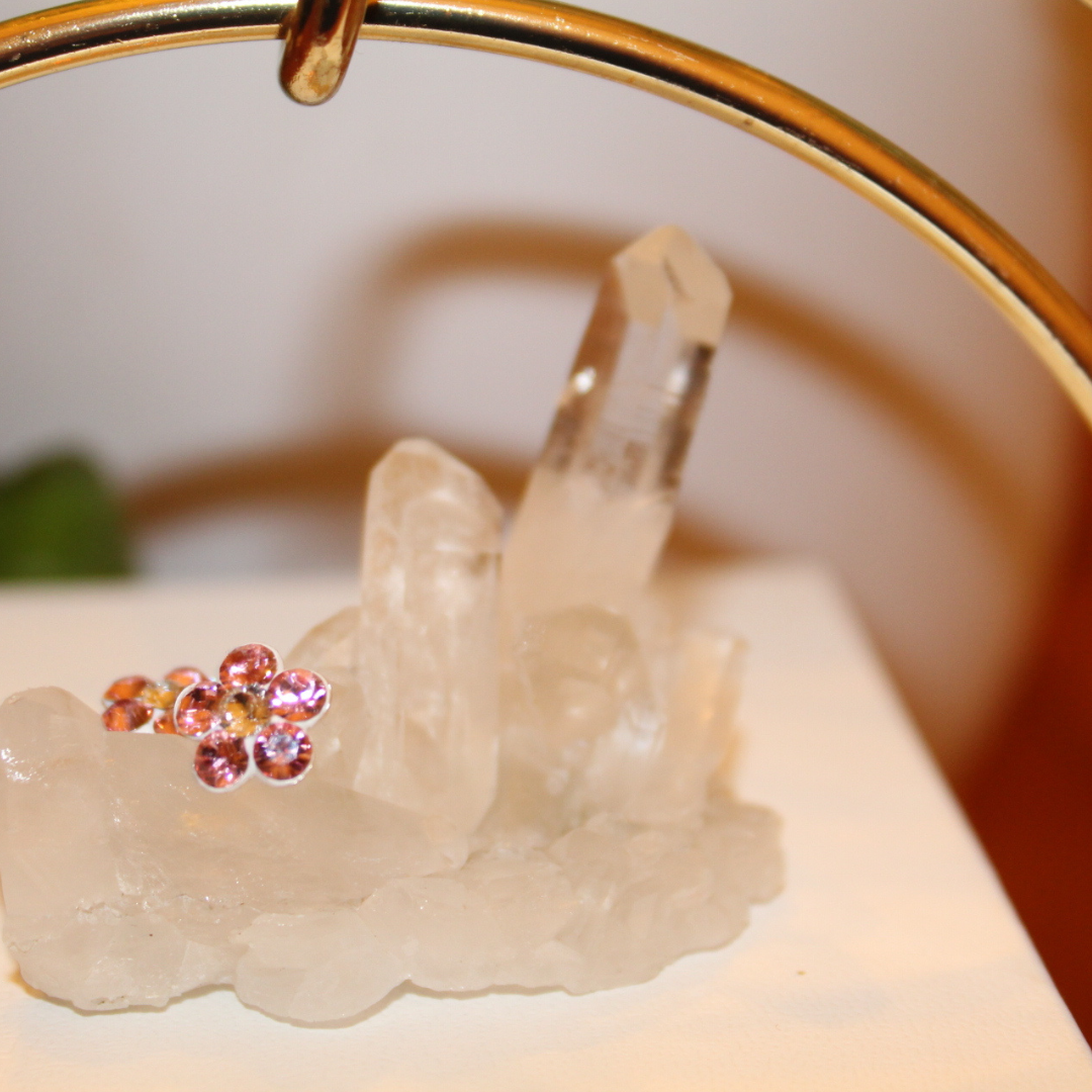 Aros Flor Brillante