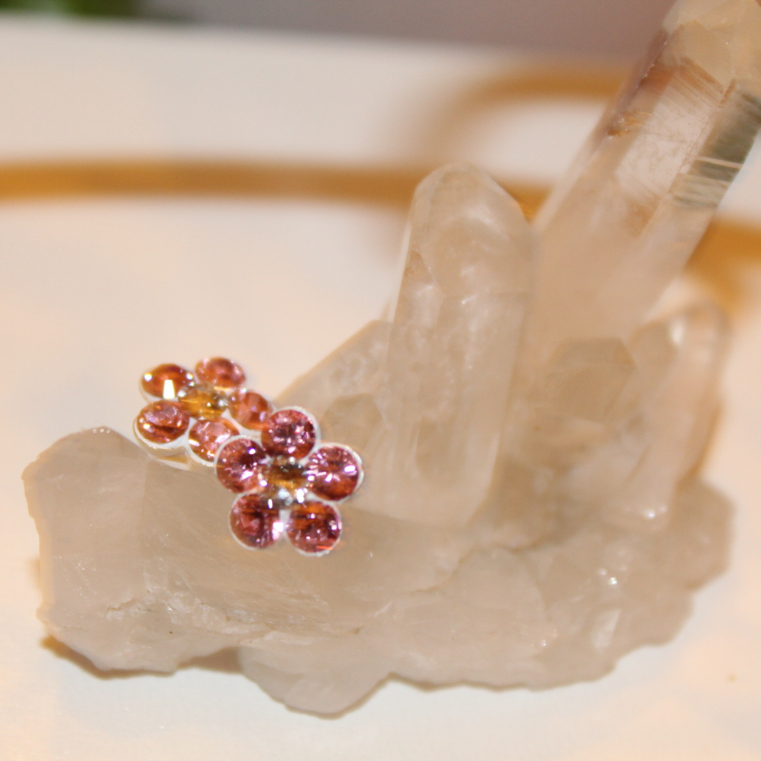 Aros Flor Brillante