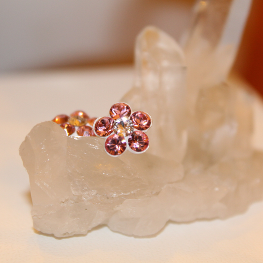 Aros Flor Brillante